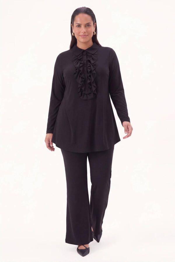 YOEK Plus Size broek zwart - Foto 2
