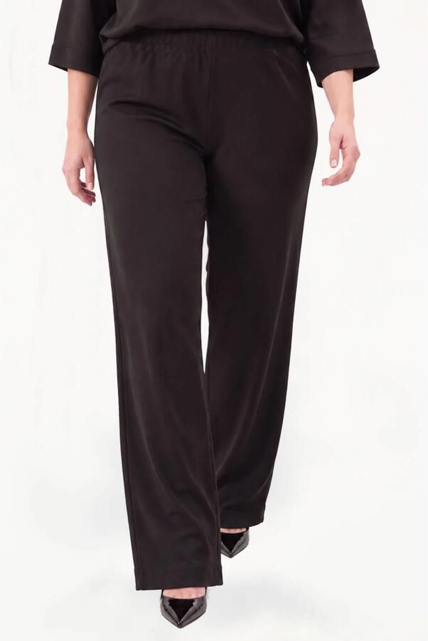 YOEK Plus Size broek zwart
