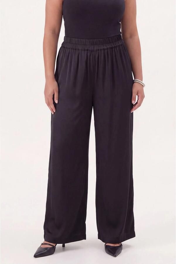 YOEK Plus Size broek zwart