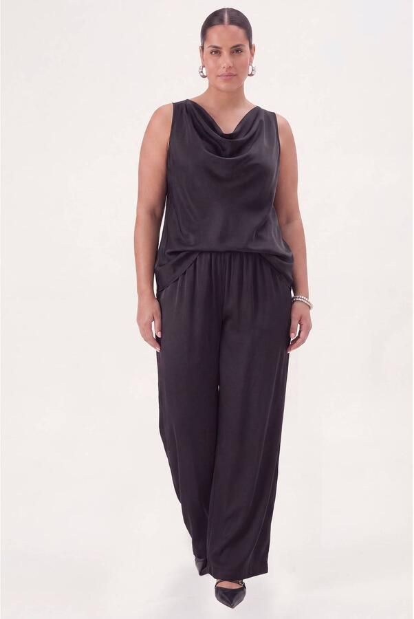 YOEK Plus Size broek zwart - Foto 2