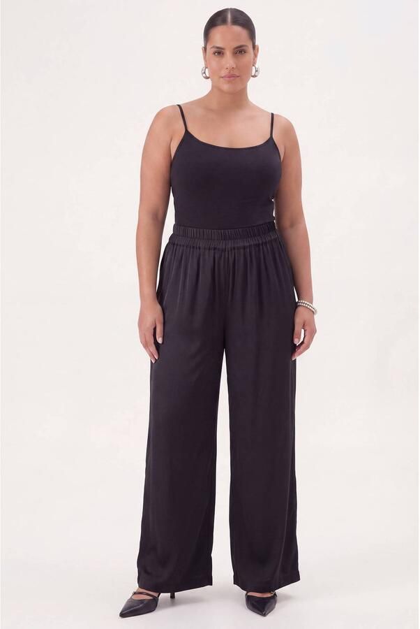 YOEK Plus Size broek zwart - Foto 3