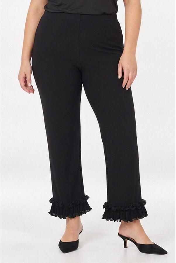 YOEK Plus Size broek zwart