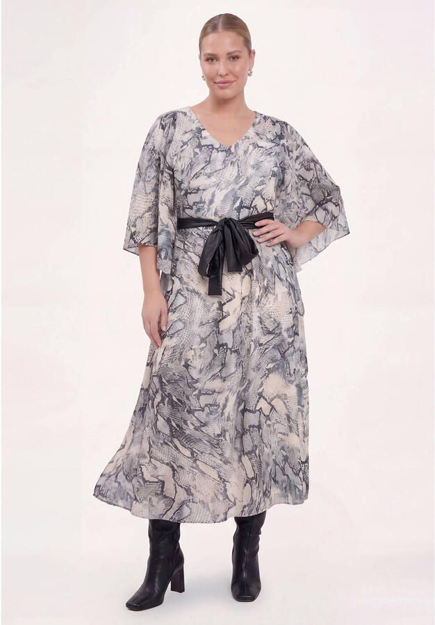 YOEK Plus Size jurk ecru - Foto 2