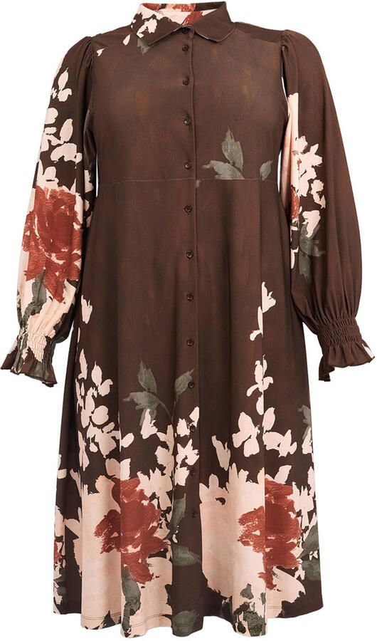 YOEK Plus Size jurk meerkleurig - Foto 2