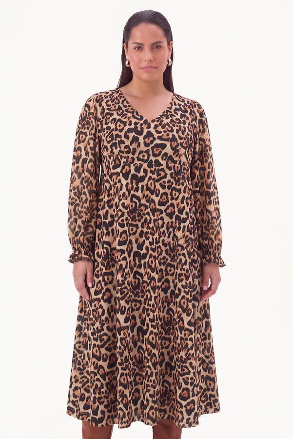 YOEK Plus Size jurk meerkleurig