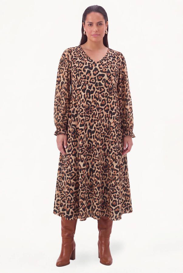 YOEK Plus Size jurk meerkleurig - Foto 2