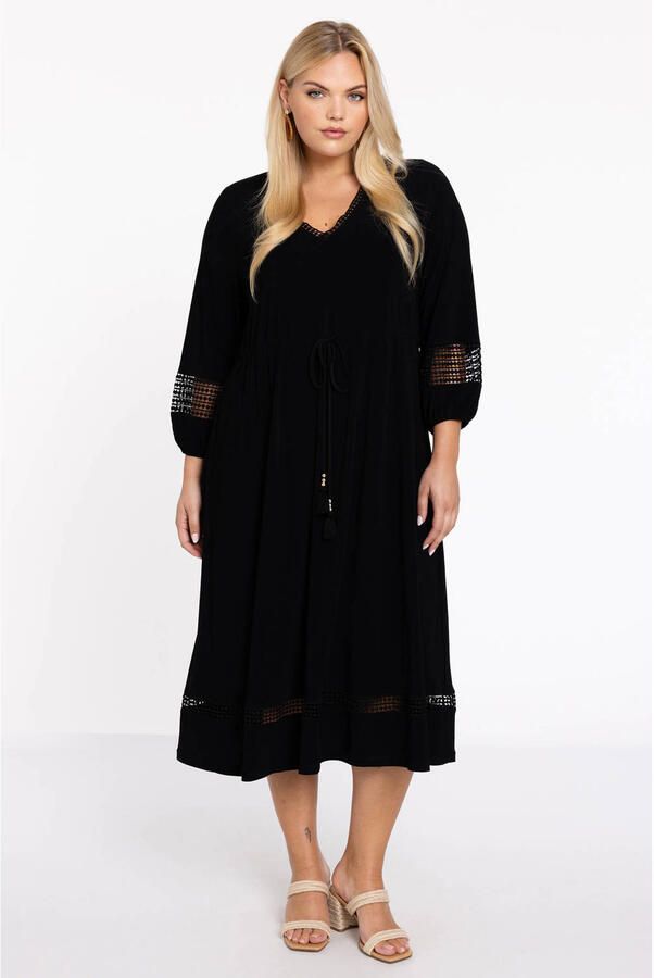 YOEK Plus Size jurk zwart - Foto 2