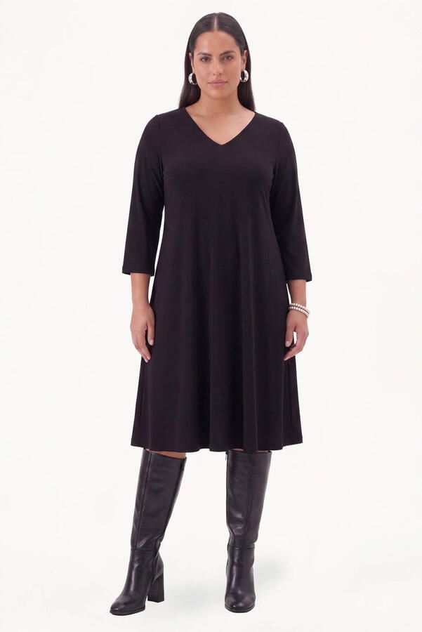 YOEK Plus Size jurk zwart - Foto 2