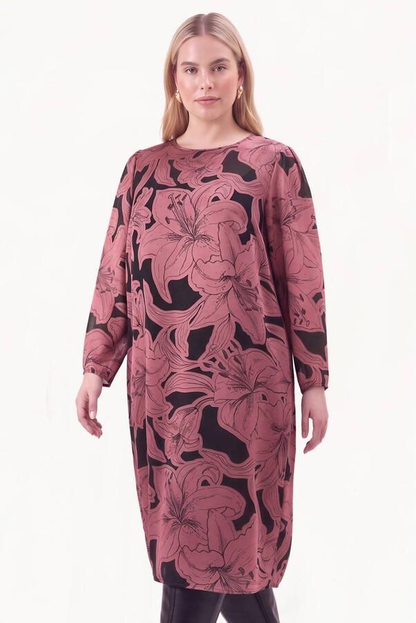 YOEK Plus Size jurk zwart