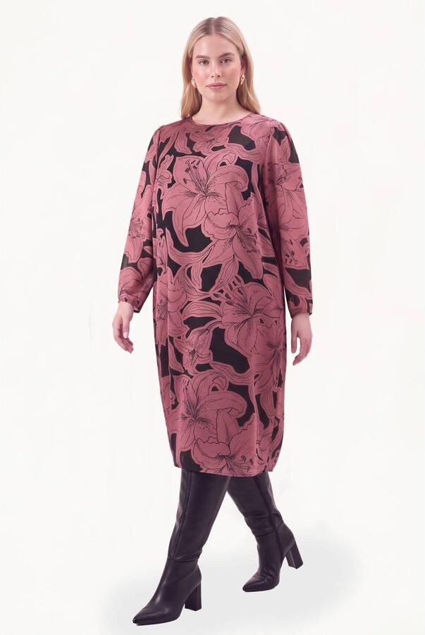 YOEK Plus Size jurk zwart - Foto 2