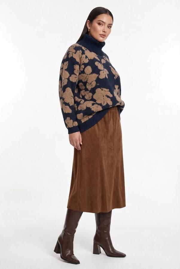 YOEK Plus Size rok terra - Foto 2