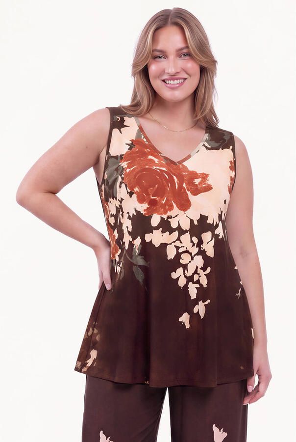 YOEK Plus Size singlet meerkleurig