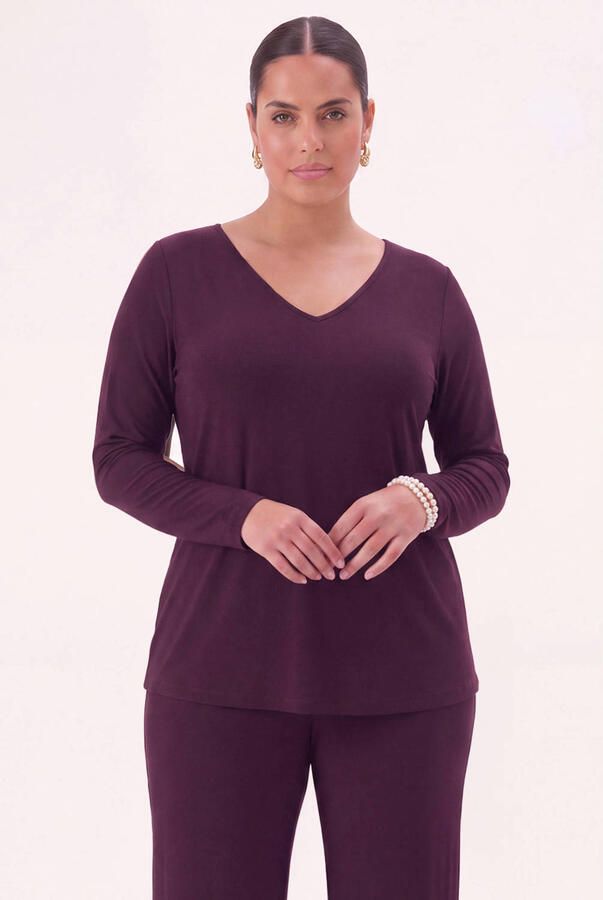 YOEK Plus Size singlet paars - Foto 2