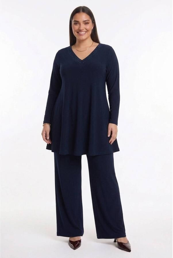 YOEK Plus Size tuniek blauw - Foto 2