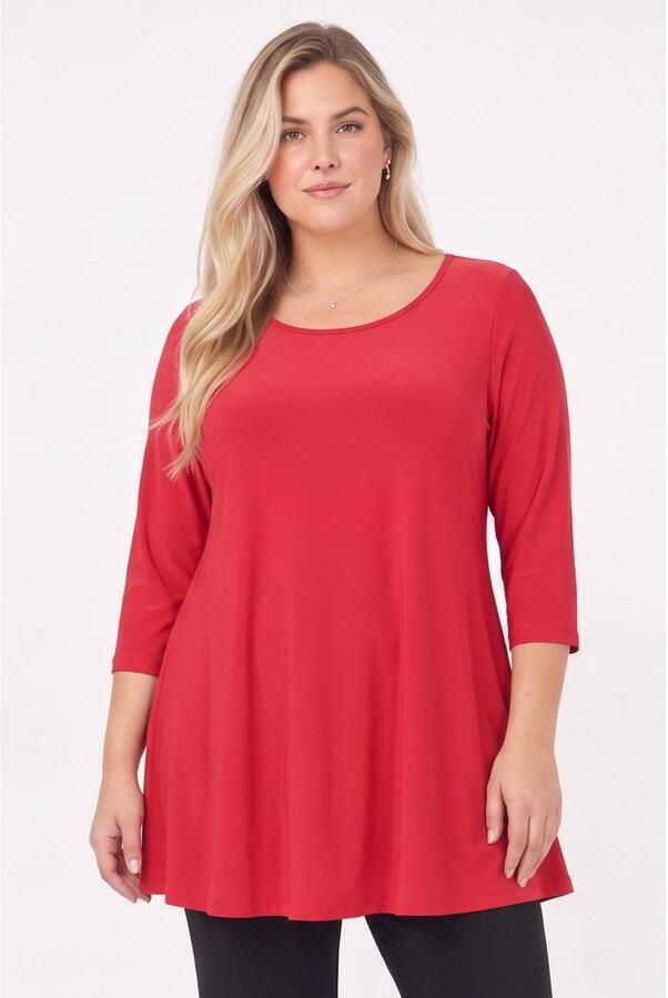 YOEK Plus Size tuniek roze