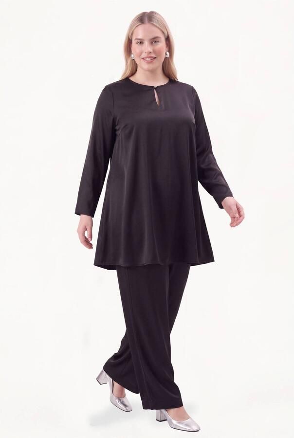 YOEK Plus Size tuniek zwart - Foto 2