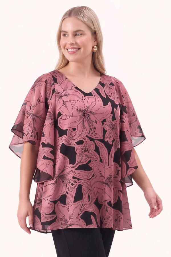 YOEK Plus Size tuniek zwart