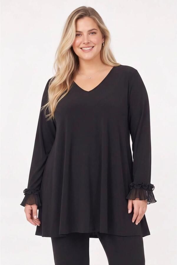 YOEK Plus Size tuniek zwart - Foto 3