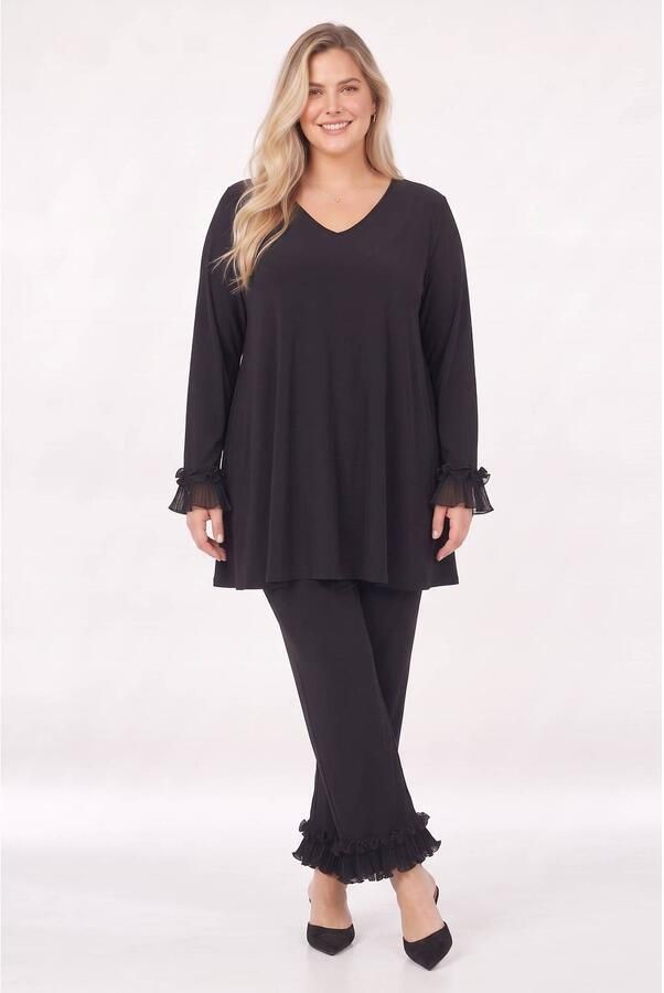 YOEK Plus Size tuniek zwart - Foto 2