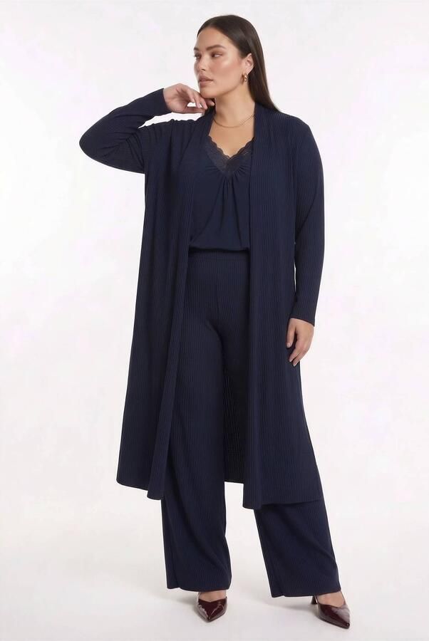 YOEK Plus Size vest blauw - Foto 2