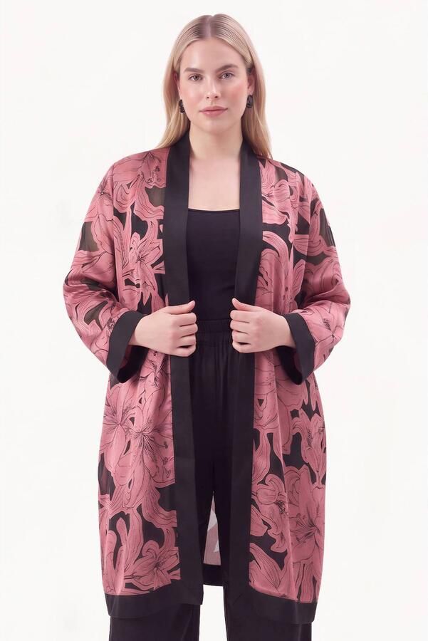 YOEK Plus Size vest zwart