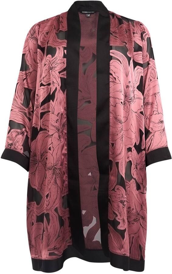 YOEK Plus Size vest zwart - Foto 3