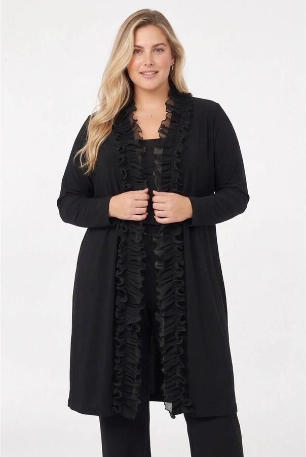 YOEK Plus Size vest zwart