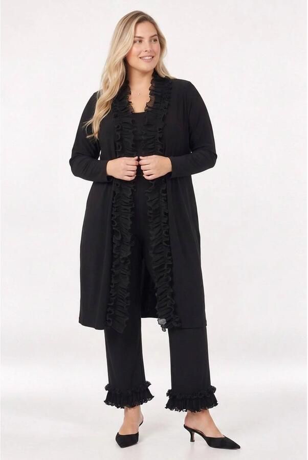 YOEK Plus Size vest zwart - Foto 2