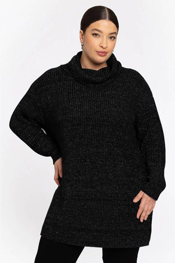 YOEK pullover zwart met lurex