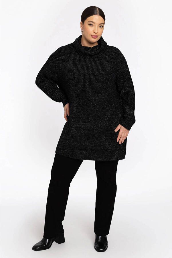 YOEK pullover zwart met lurex - Foto 2