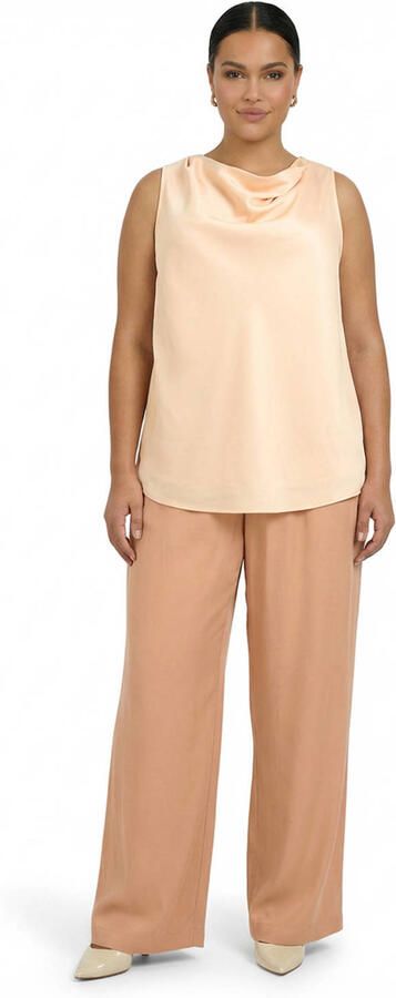 YOEK rayon top Plus Size beige - Foto 2