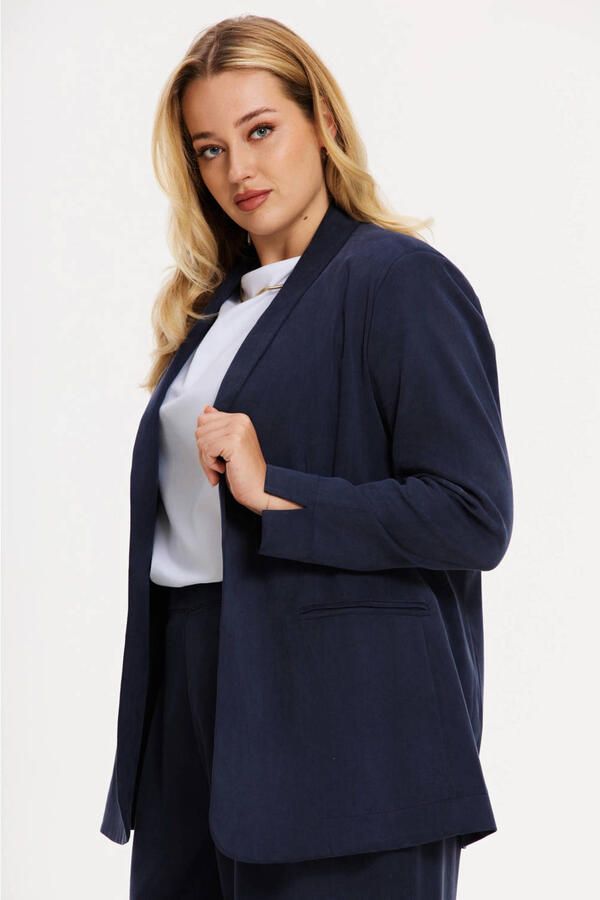 YOEK regular blazer blauw