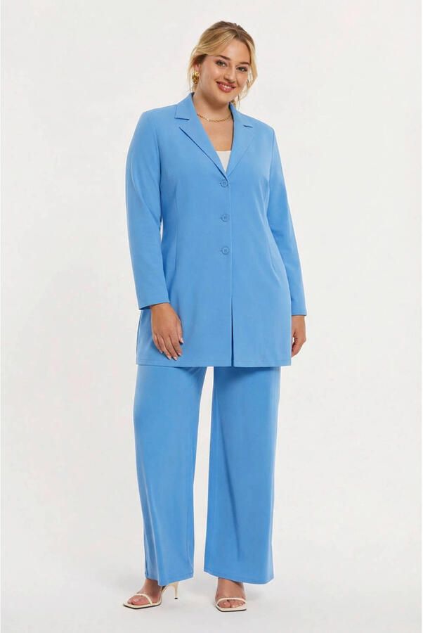 YOEK regular blazer blauw - Foto 2