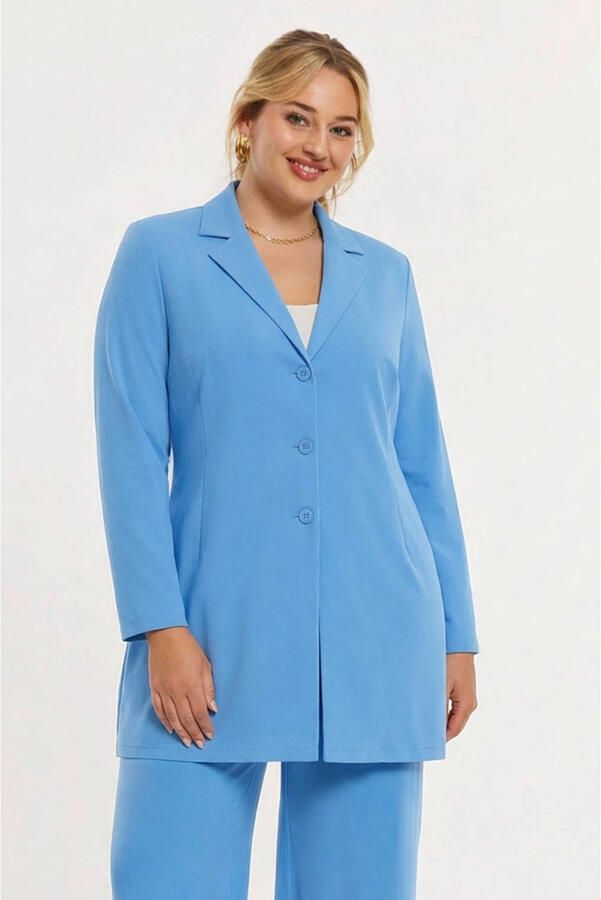 YOEK regular blazer blauw
