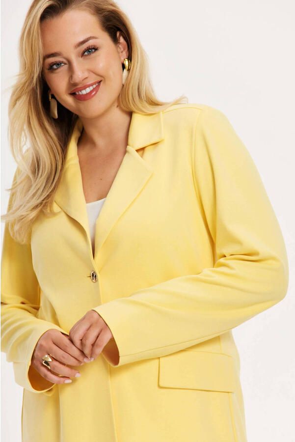 YOEK regular blazer geel