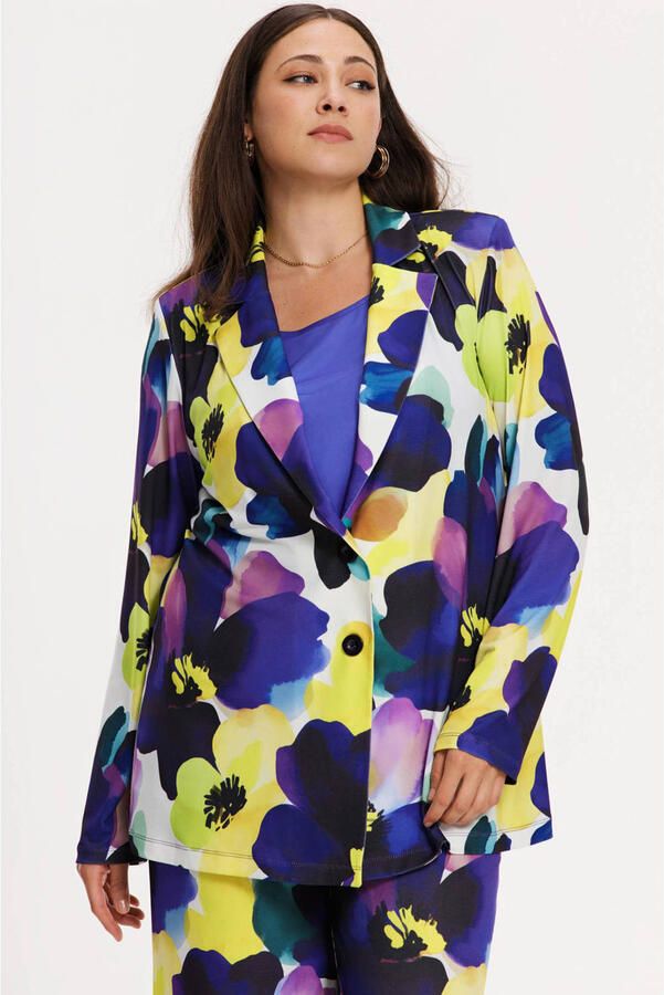 YOEK regular blazer paars