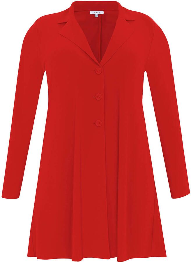 YOEK regular blazer rood