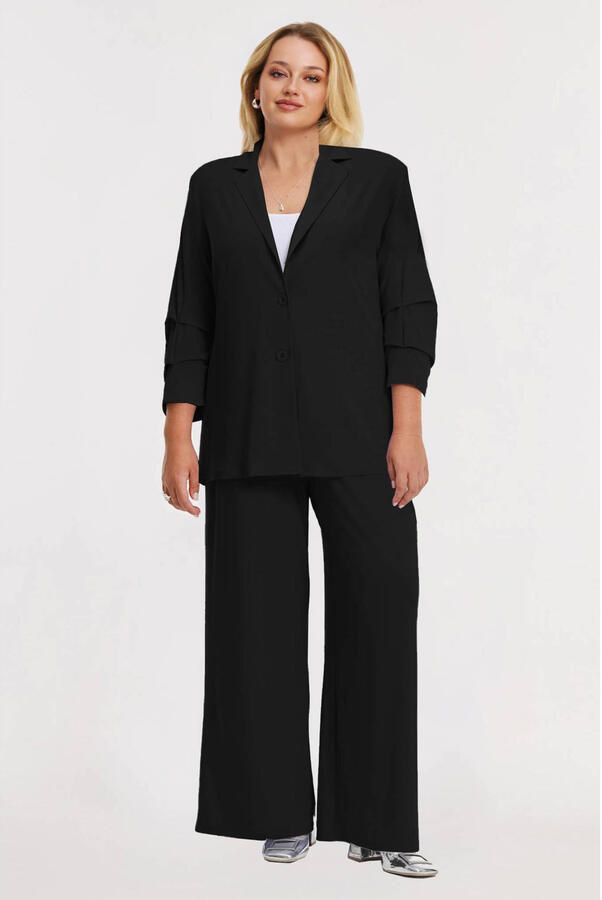 YOEK regular blazer zwart - Foto 2
