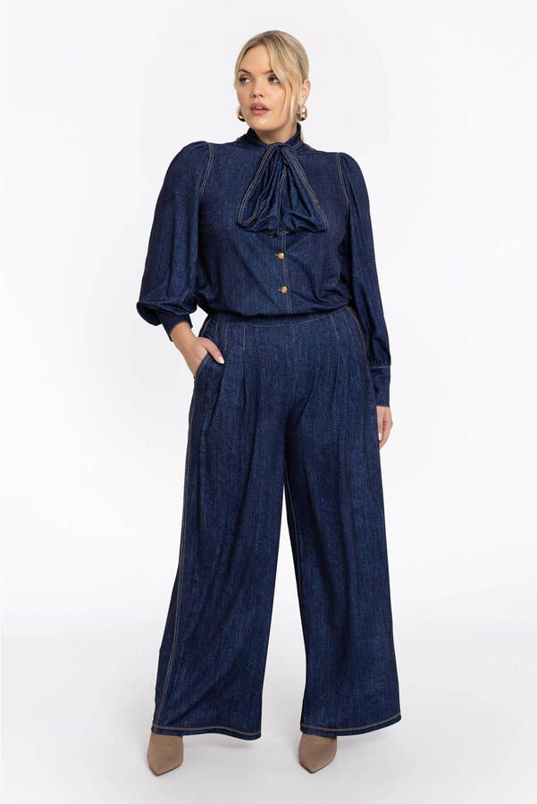 YOEK blouse dark blue denim - Foto 2