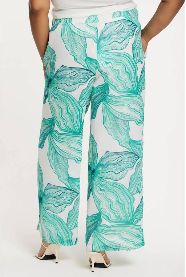 YOEK regular high waist broek turquoise - Foto 2