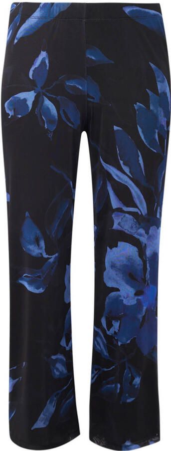 YOEK regular high waist casual broek blauw