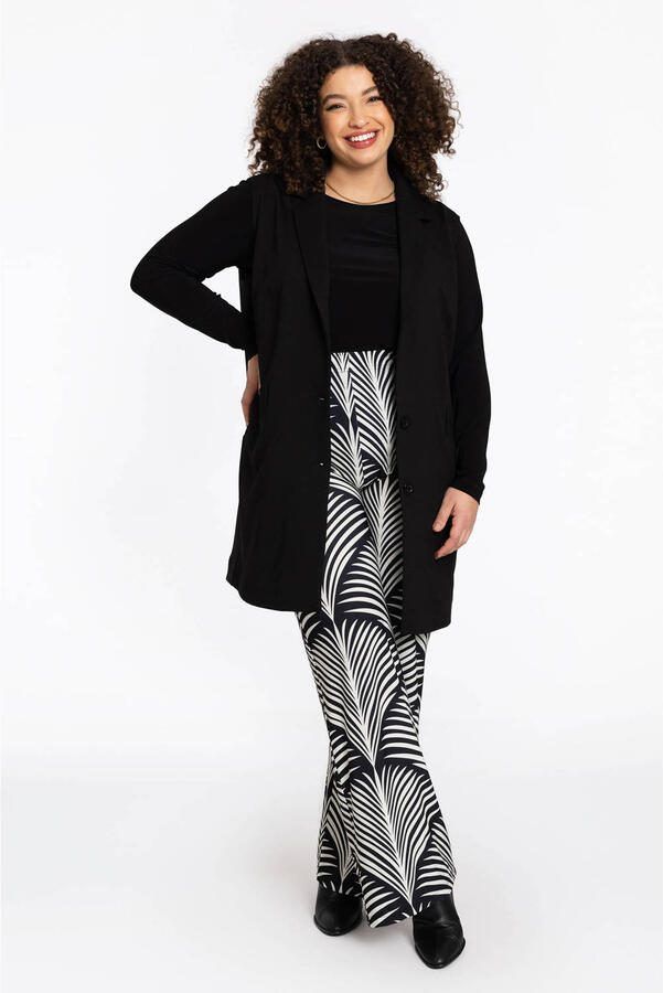 YOEK regular high waist pantalon zwart - Foto 2