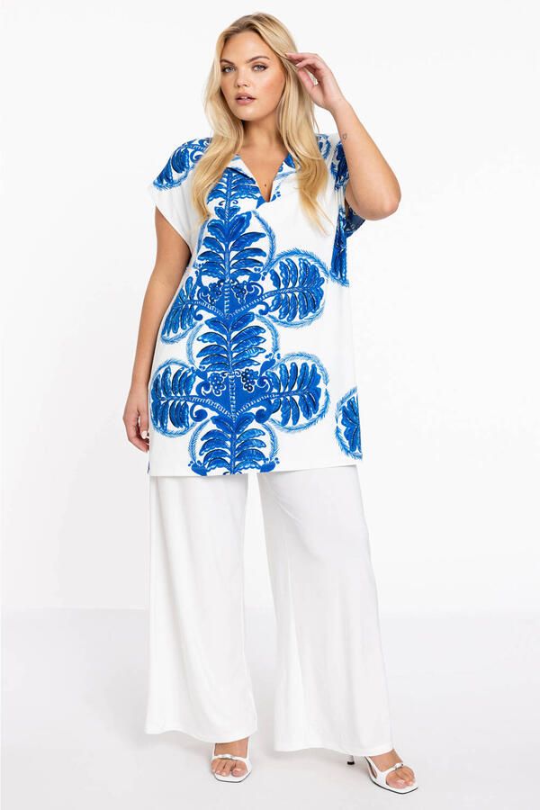YOEK regular waist broek wit