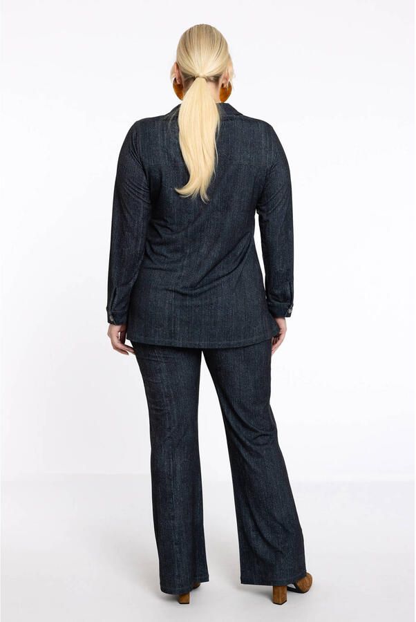 YOEK regular waist broek zwart