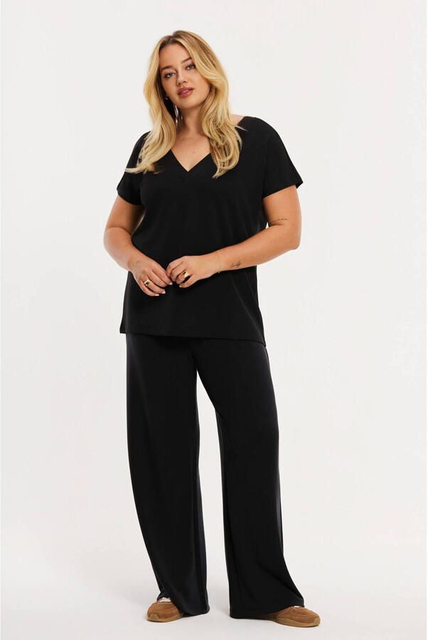YOEK regular waist casual broek zwart - Foto 2