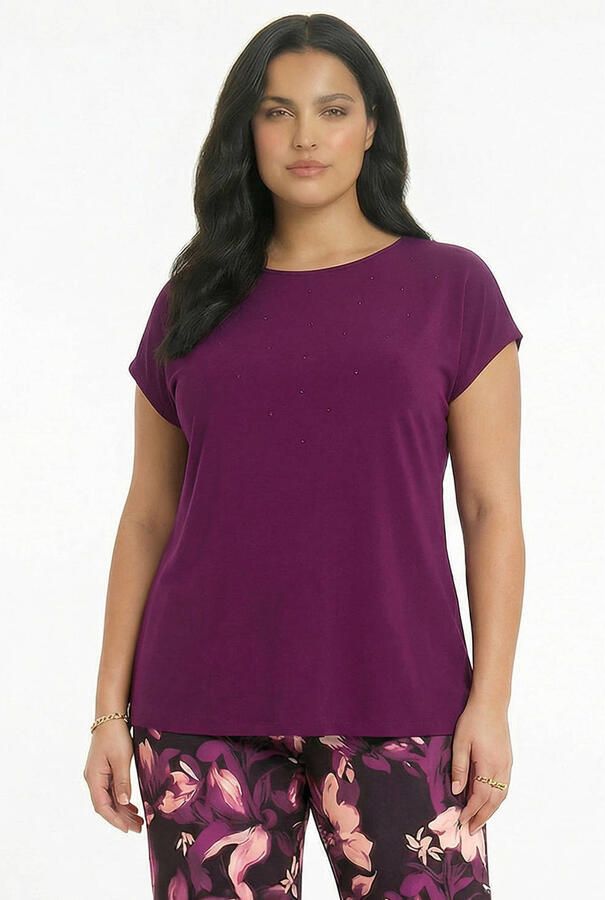 YOEK singlet Plus Size paars