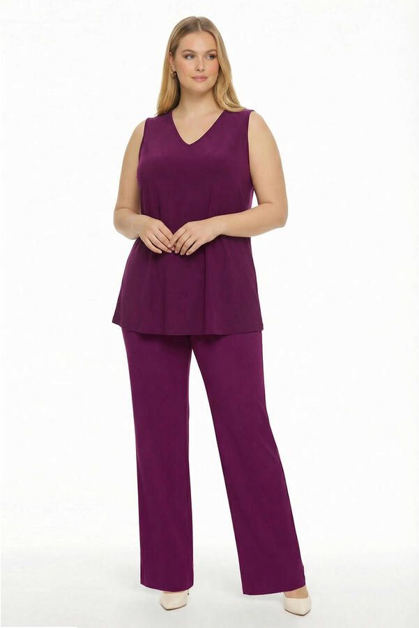 YOEK singlet Plus Size paars