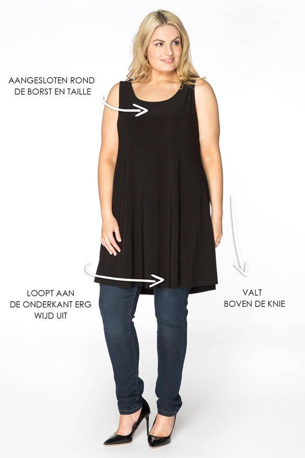 YOEK singlet van travelstof DOLCE zwart - Foto 3