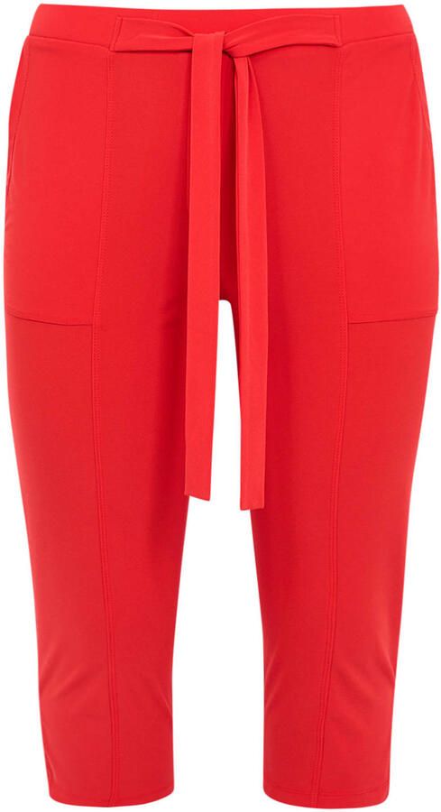 YOEK slim regular waist bermuda short rood - Foto 2