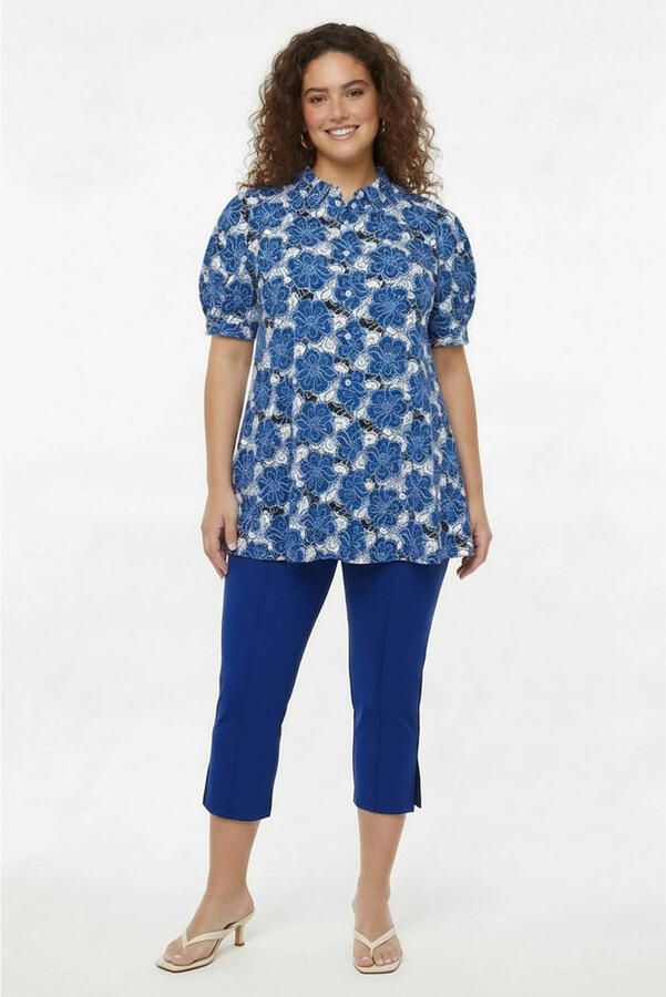YOEK slim regular waist broek blauw - Foto 2
